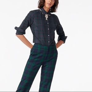 NWT J. Crew Black Tartan Perfect Shirt